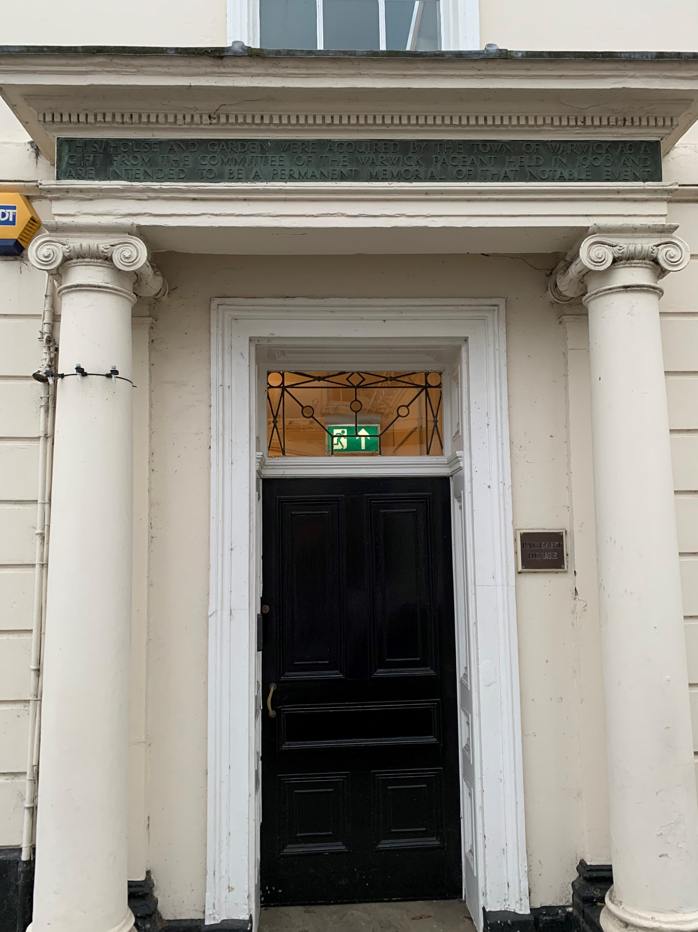 Pageant House Entrance